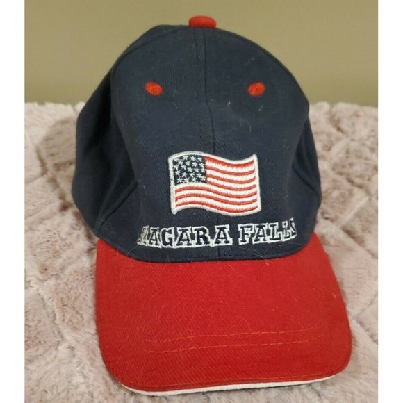 Child's Niagara Falls Baseball Cap, Blue & Red - Picture 1 of 4